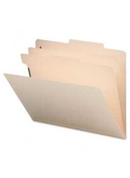 Letter - 8.50" Width x 11" Sheet Size - 2" Expansion - 2", 2" Fastener Capacity for Folder, Divider - 2 Dividers - Manila - Recycled - 10 / Box - sprsp17223